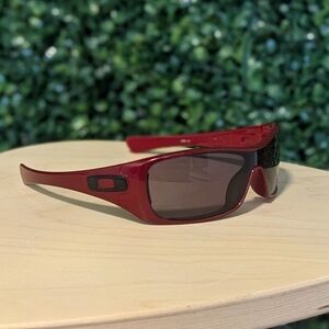Oakley Antix Sunglasses, Red Frames Grey Lens